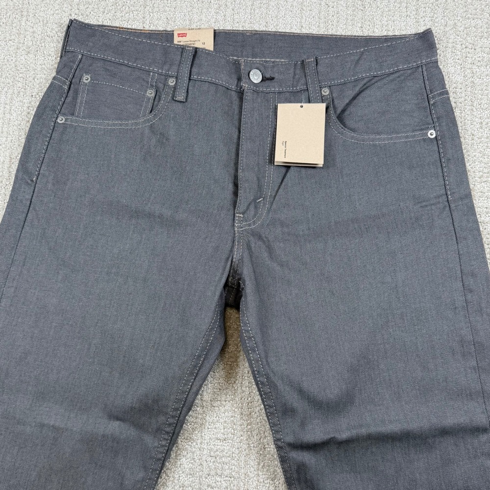 NEW Levi's 569 Mens 33x30 (Actual 35x28) Gray Loose Straight Fit Denim Jeans